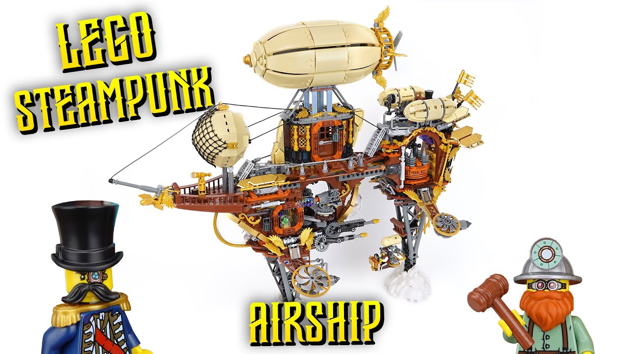 Моторизованный стимпанк-дирижабль LEGO!
