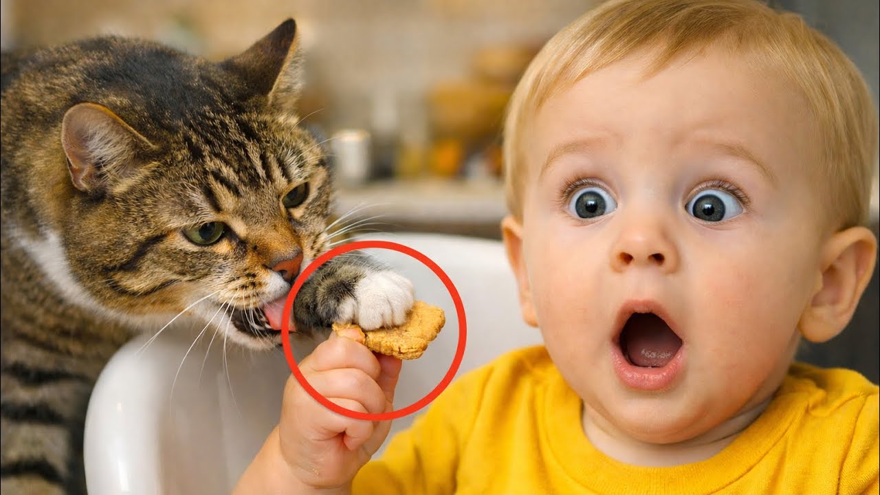 Cats Are Stealing Babies Food 😂😂 | Top Babies and Cats Funny Moments #catvideos #laughingbabies 