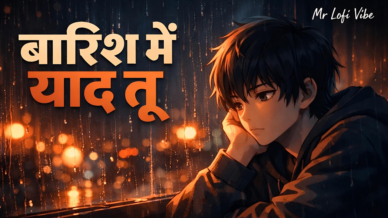 बारिश में याद तू 🌧️💔 | Sad Hindi Lofi Song | Emotional Rain Vibes | Mr Lofi Vibe