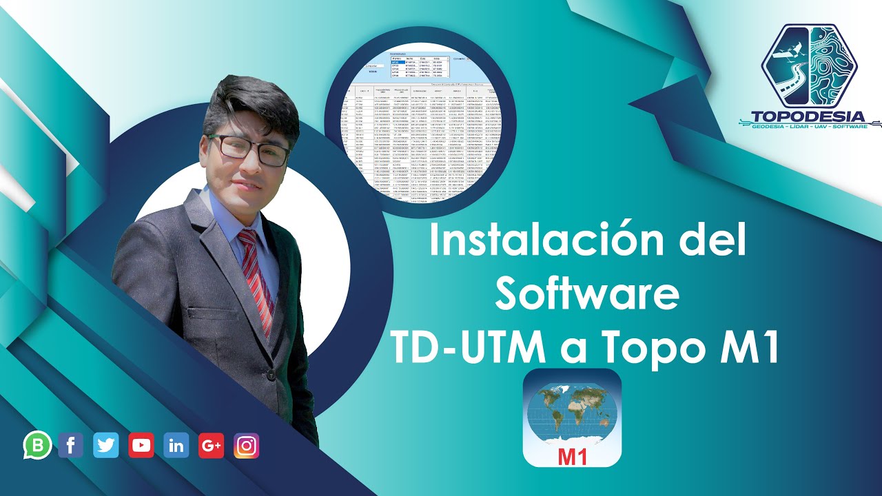 Instalaci&oacute;n del Software TD-UTM a Topo M1