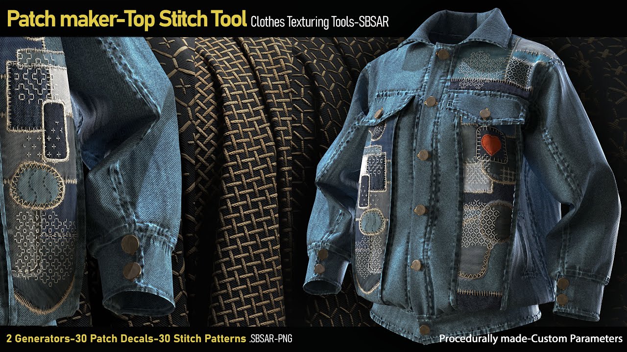 How to texture a Denim Jacket in Substance Painter