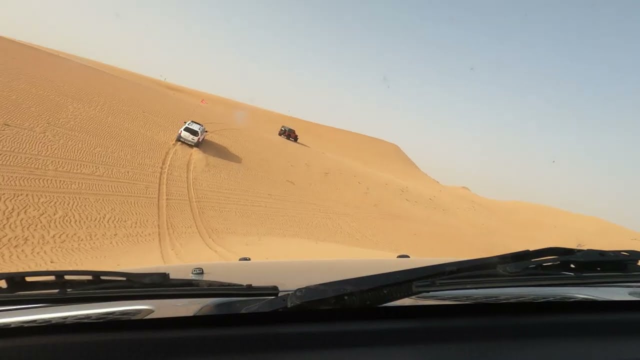 Tailing white  Xterra , JR to OR trip UAE Offroaders  @ Sweihan   lead by Leslie