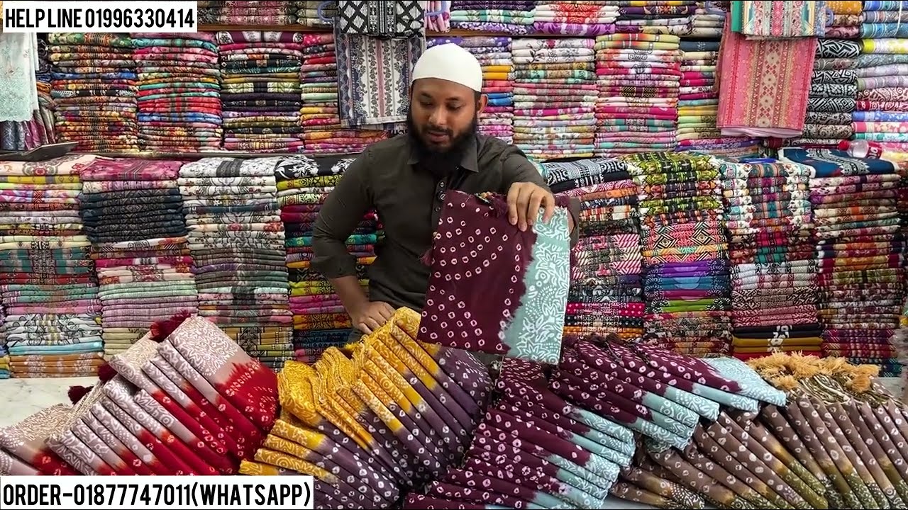 অরবিন্দু মান্ডি বাটিক থ্রি পিস এতো সুন্দর