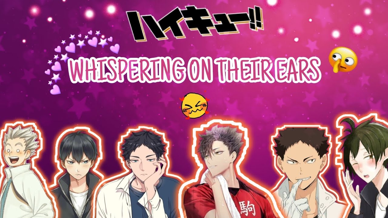 whispering on their ears (