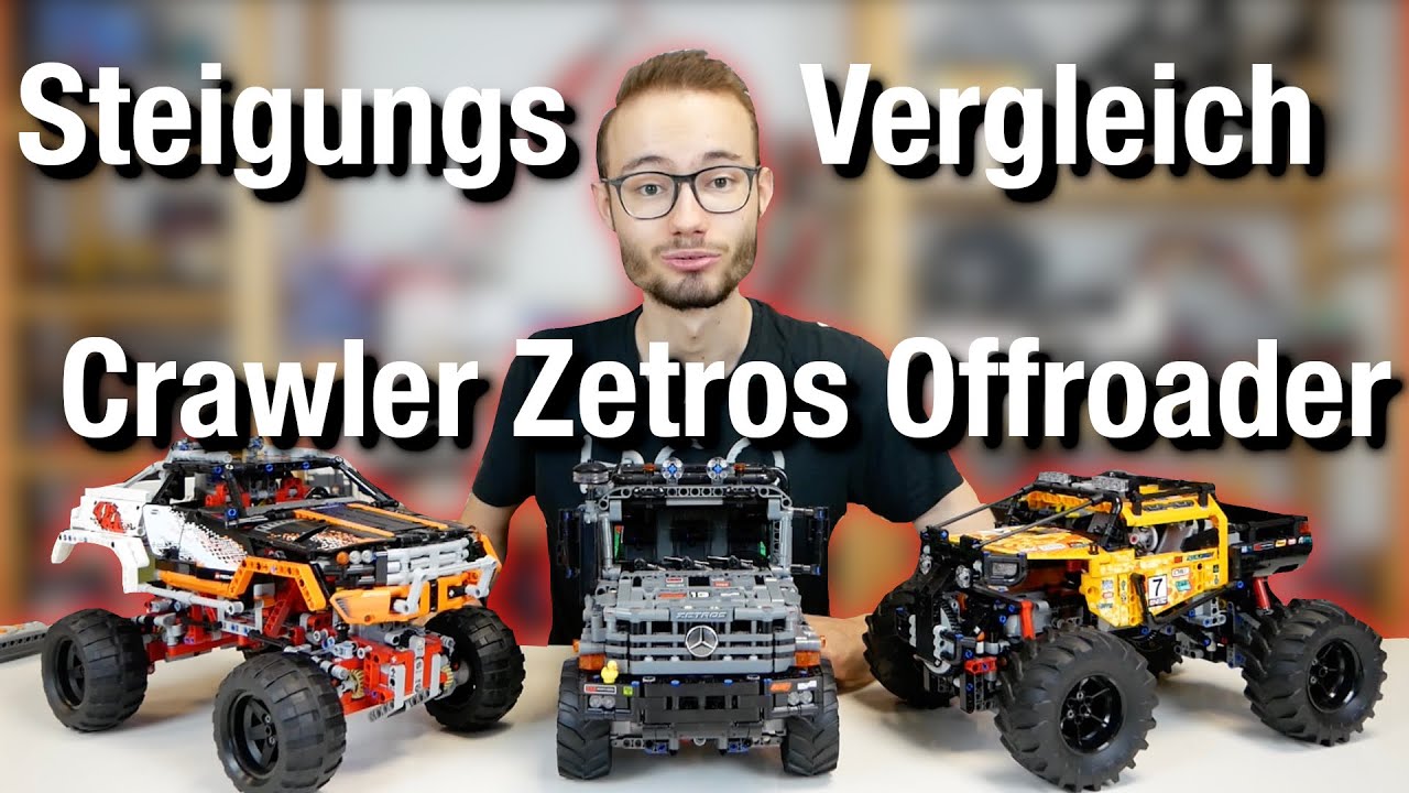 Der ULTIMATIVE STEIGUNGSVERGLEICH: 9398 Crawler vs. 42129 Zetros vs. 42099 Offroader | LEGO Technic