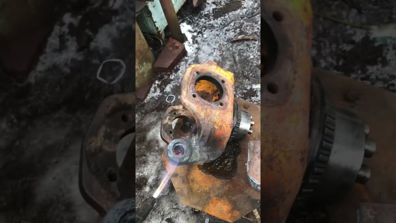 JCB,цапфа ремонт,один из вариантов.