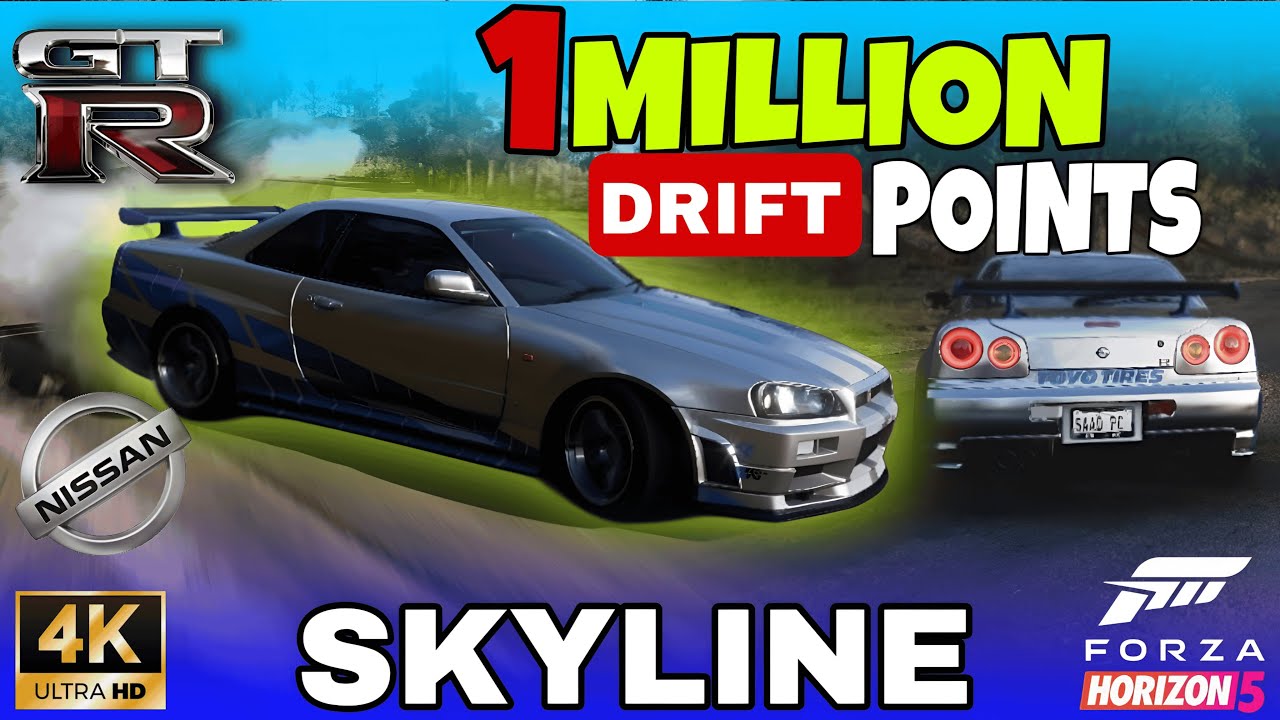 Nissan Skyline GTR R34 Drift Build | 1 Million Points Drifting | Forza Horizon 5 | PS5 4K GAMEPLAY