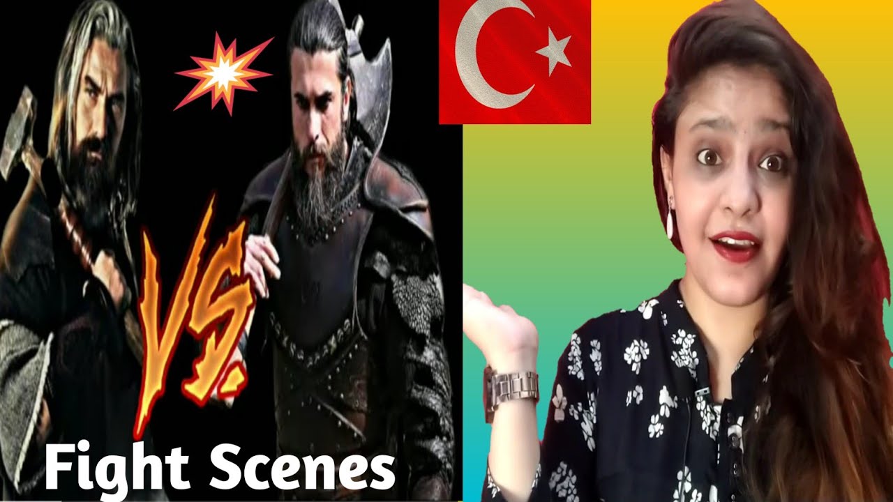 Indian Reaction Turgut Alp Scenes Vs Bamsi Alp Scenes | Dirilis Ertugrul Ghazi | Bear My Reaction 🐻