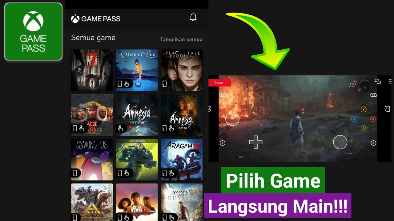 Cara mudah main Game pass Cloud gaming Android