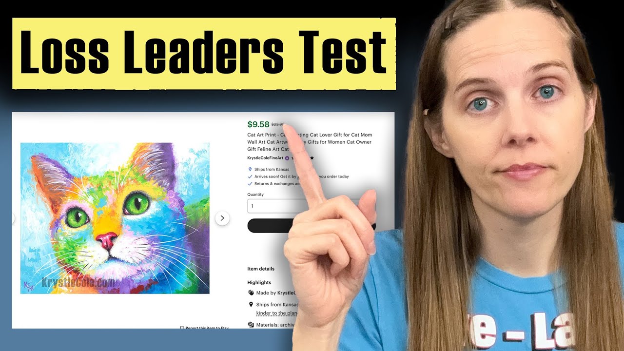 I Tried a NEW Strategy to Sell Art on Etsy - Loss Leaders