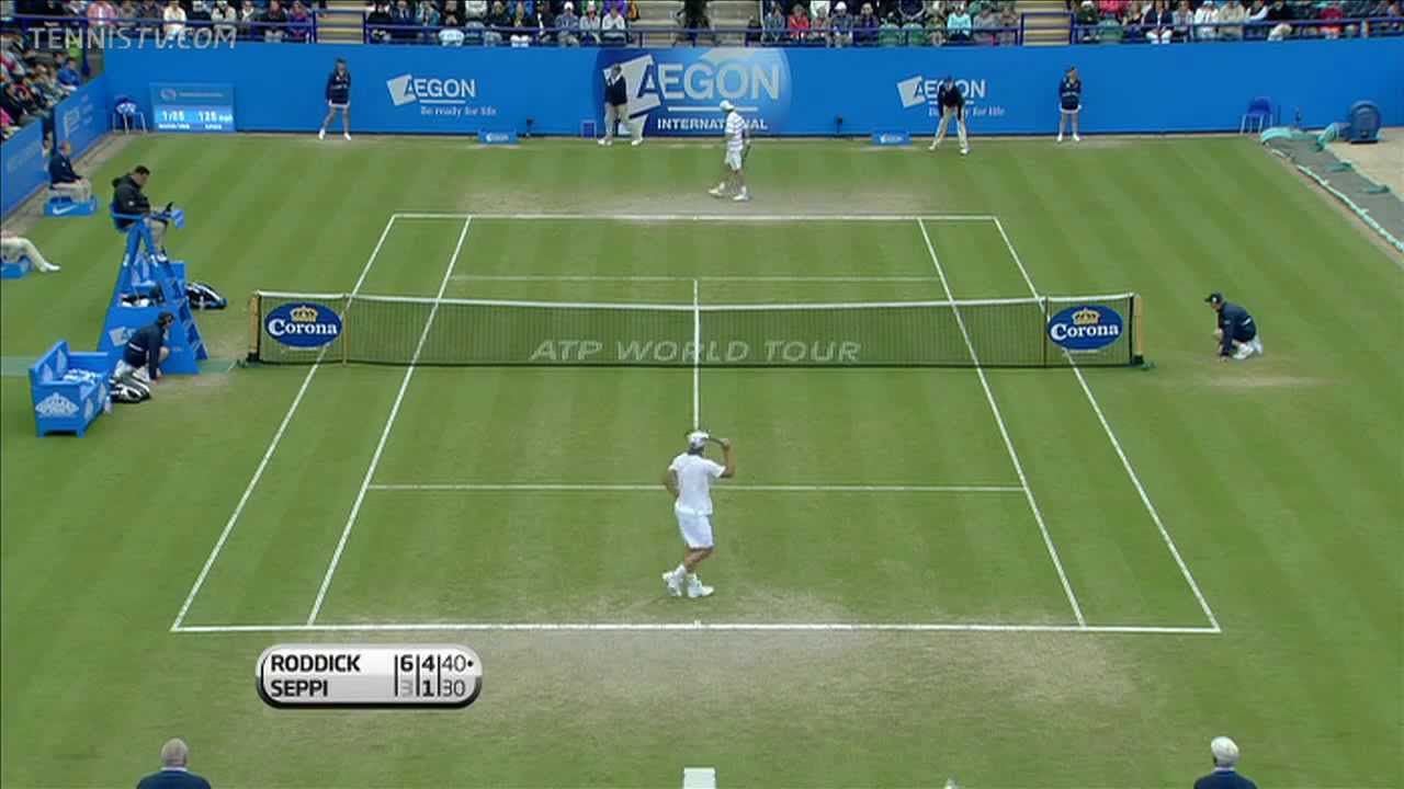 Eastbourne Final 2012 -  Andy Roddick vs Andreas Seppi  Highlights [HD]
