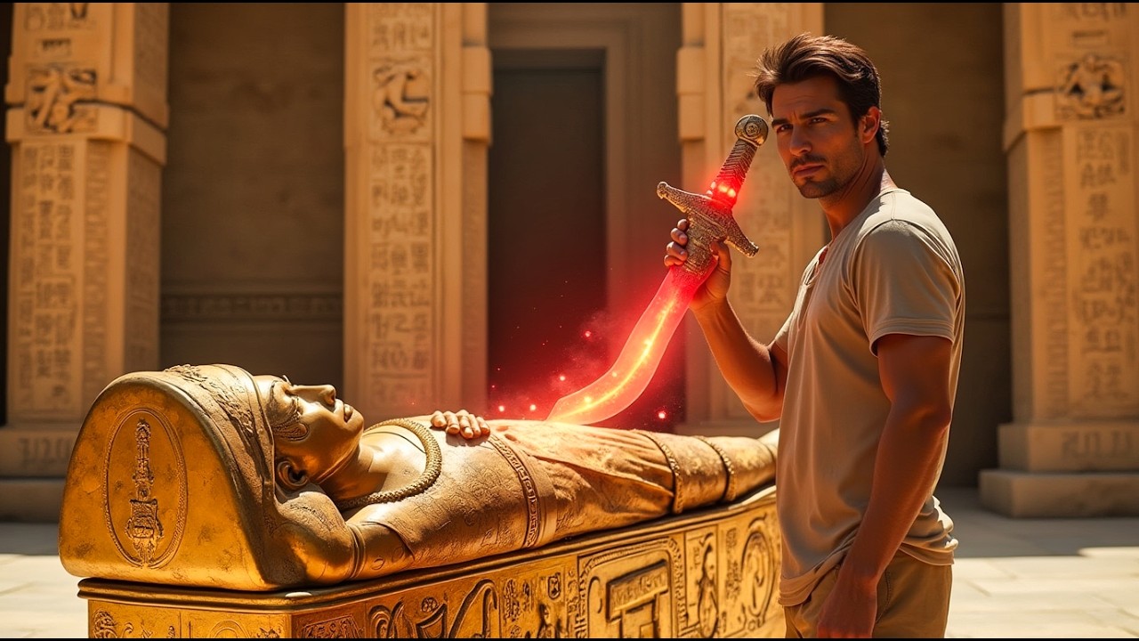شاب بيلاقي خنجر فرعوني في مصر وبيتفاجئ انه ملعون وبيصحي مومياء فرعونية ! ملخص فيلم