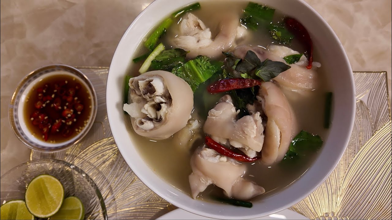 របៀបធ្វើស្ងោរជ្រក់ជើងជ្រូក HOW TO MAKE PICKLED PORK FEET