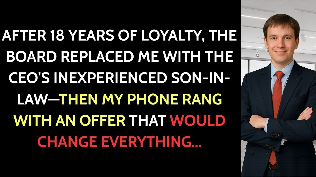 The Board Replaced Me With The CEO's Son In Law After 18 Years — My Phone Rang — It Was Their Rival…