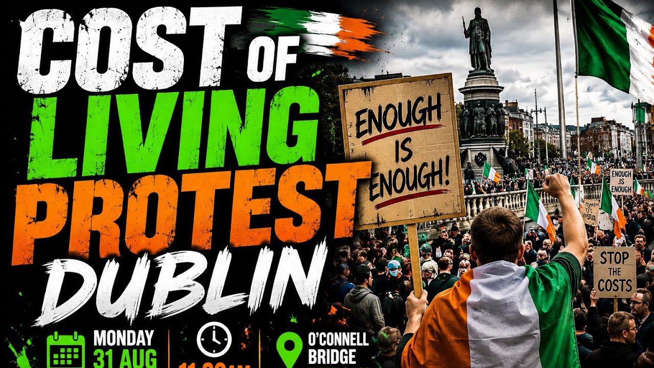 ПРОТЕСТ ПРОТИВ СТОИМОСТИ ЖИЗНИ В ДУБЛИНЕ 🇮🇪 &mdash; 31 АВГУСТА | С НАС ХВАТИТ!