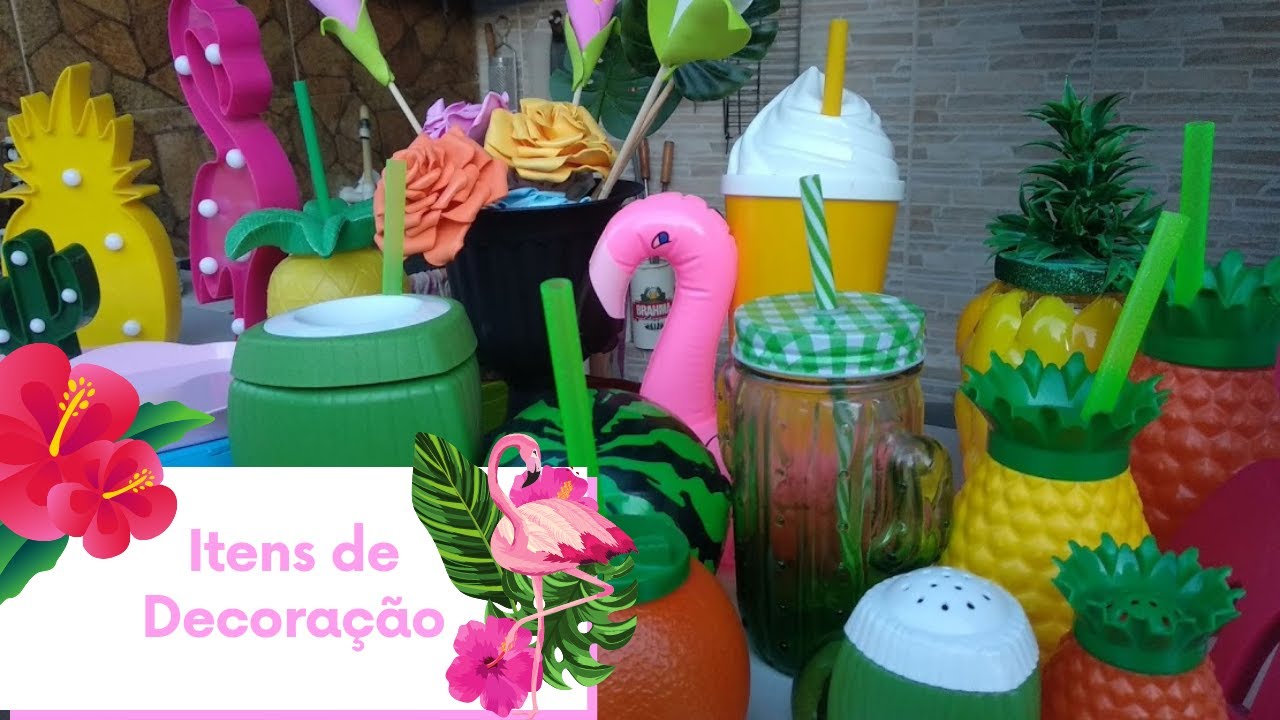 FESTA TROPICAL - O que vou usar na decoração