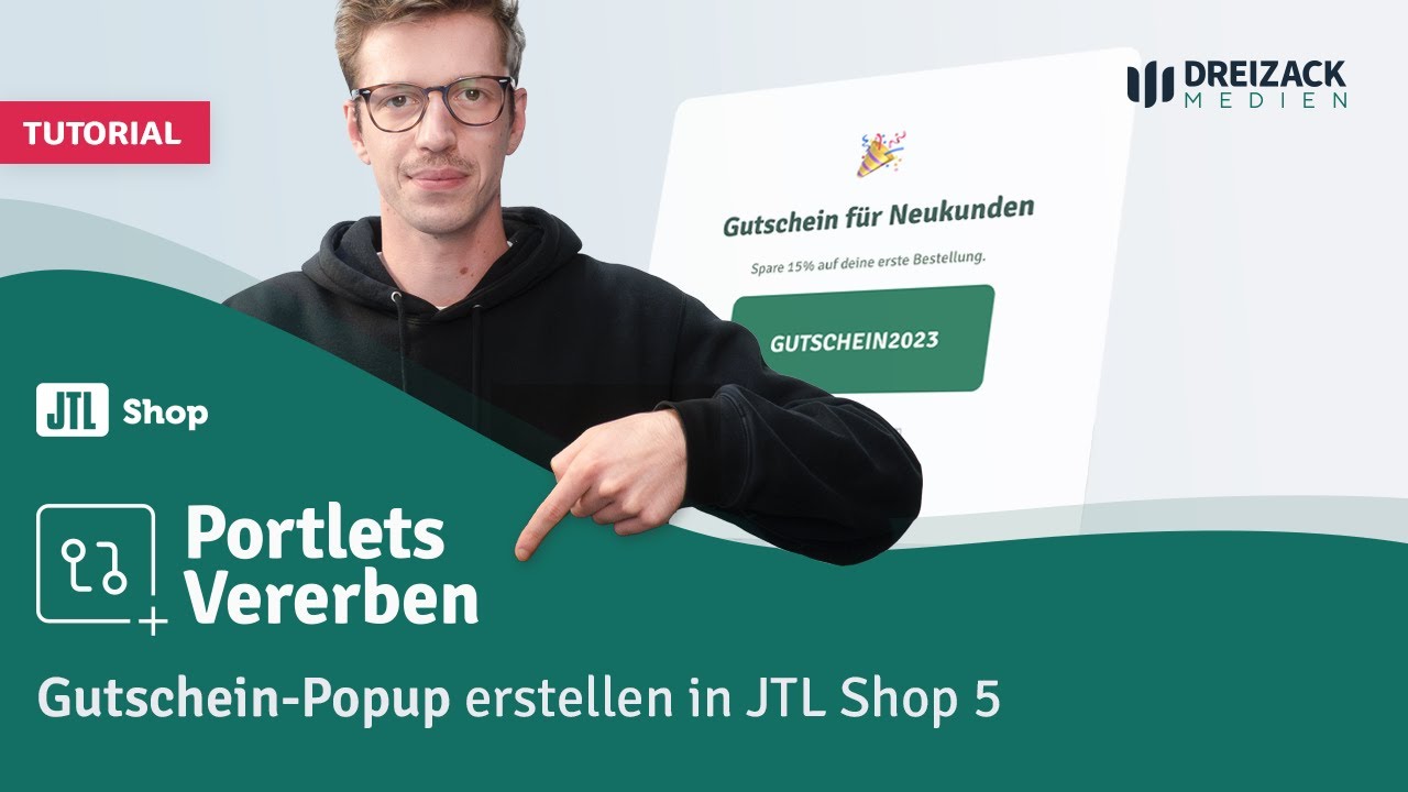 Tutorial: Gutschein-Popup anlegen im JTL Shop 5 OnPage-Composer für alle Kategorien