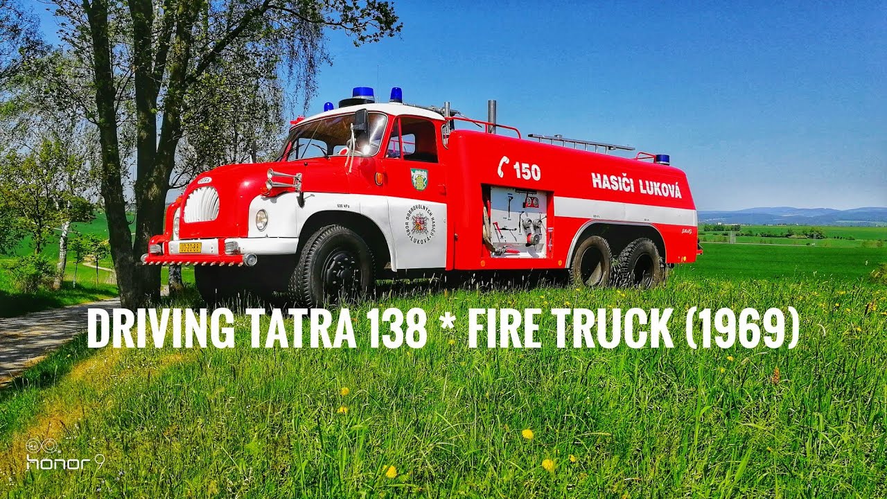 Driving TATRA 138 * FIRE TRUCK * /1968/V8/ On Board video