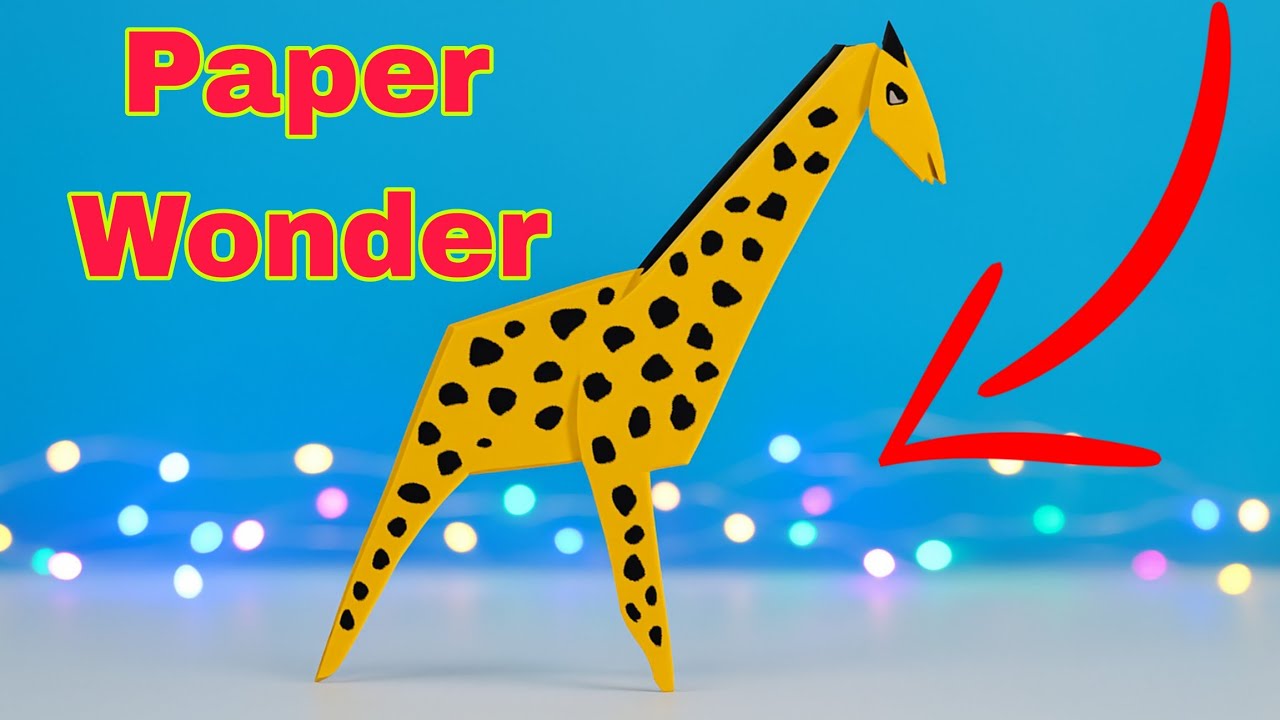 ⭐ “Easy Origami Giraffe Tutorial | Cute Paper Craft for Beginners”🦒🦒