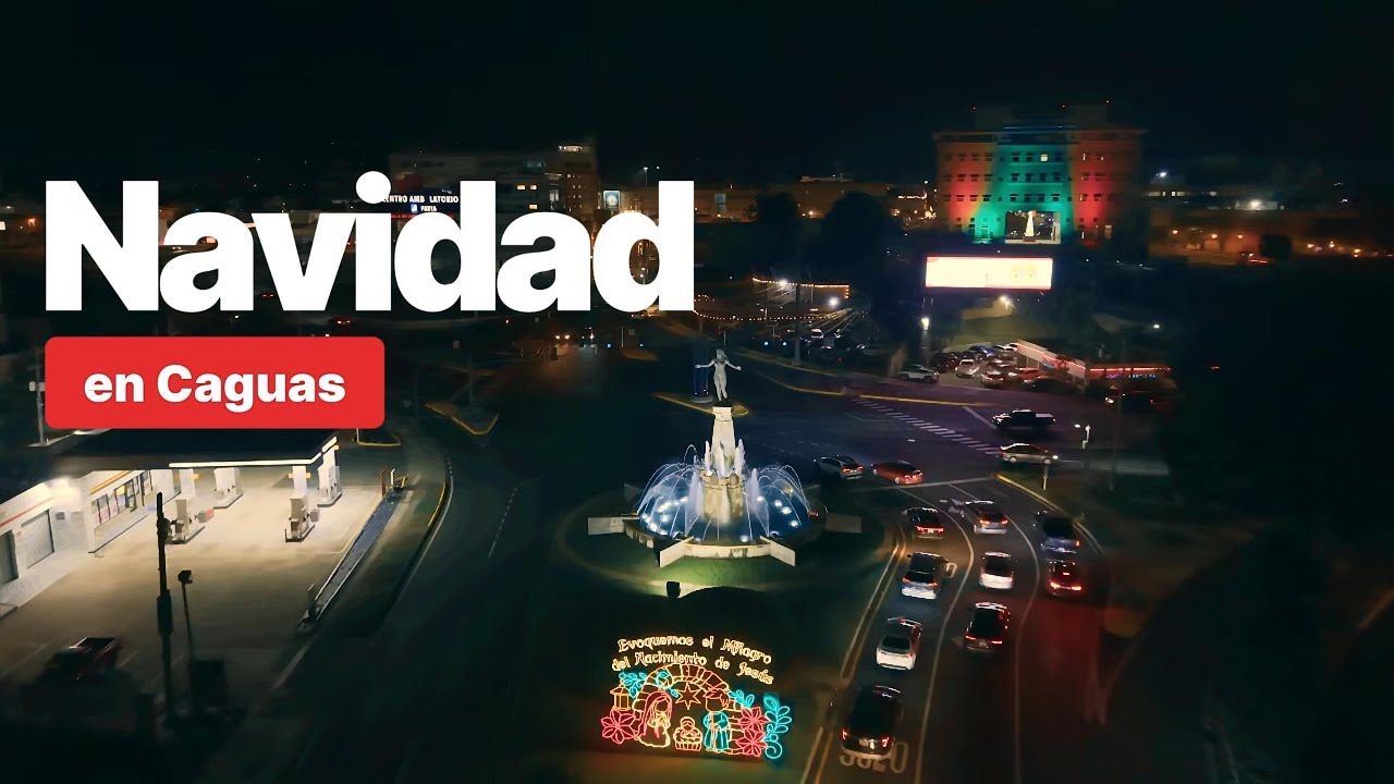 Caguas Christmas Lights A Cinematic Drone Tour 🇵🇷  Navidad en Puerto Rico 4K