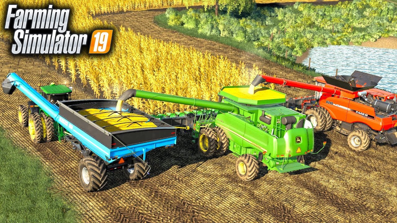 FS19- OVERLOADED WITH CORN! FINISHING UP THE LAST OF CORN HARVEST (MULTIPLAYER)