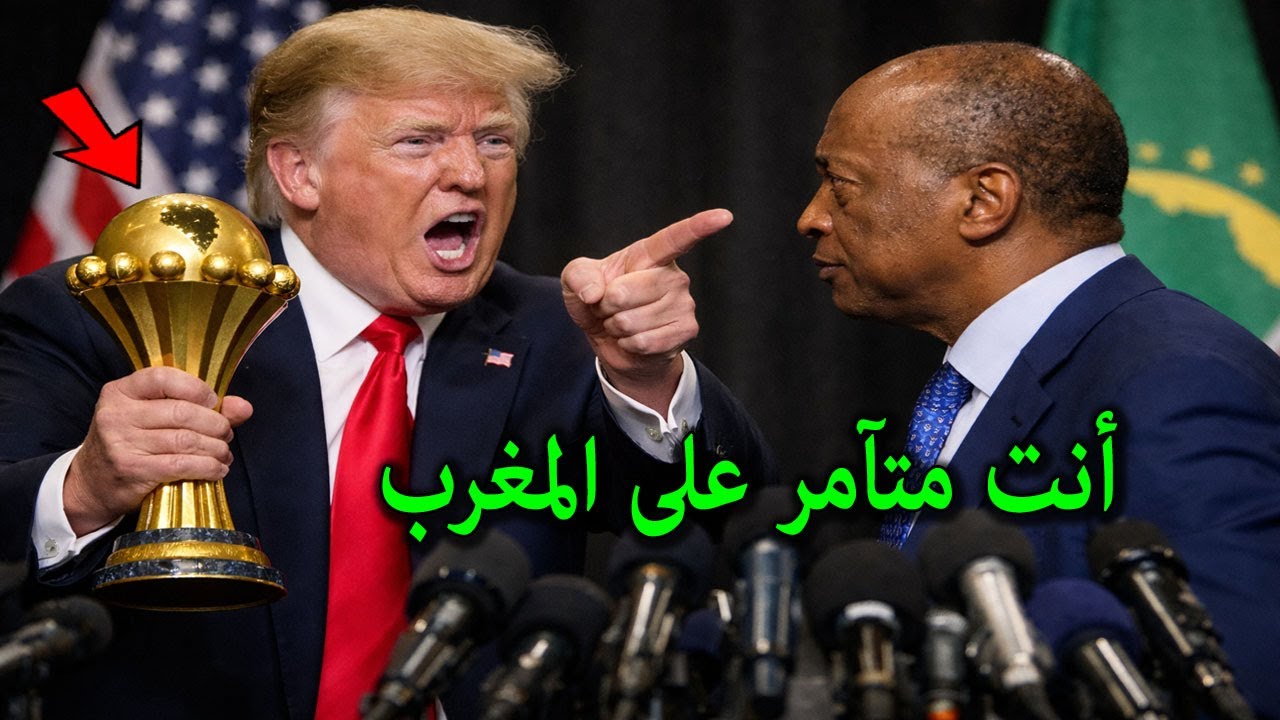 تصريح خطير من ترامب يثور غضبا فى رئيس الكاف ويعلن سحب اللقب من السنغال ويهدد الفيفا وينتصر للمغرب !!