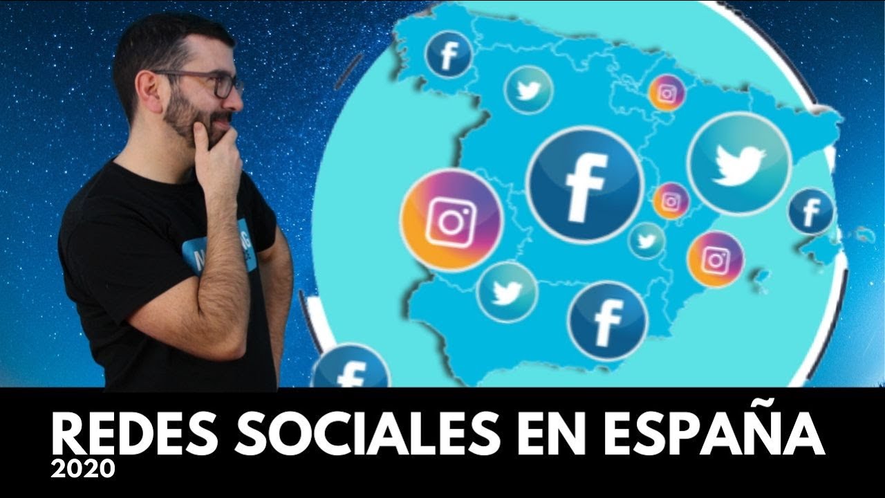 Redes sociales en España (2020): Facebook y Twitter CAEN; Instagram FRENA