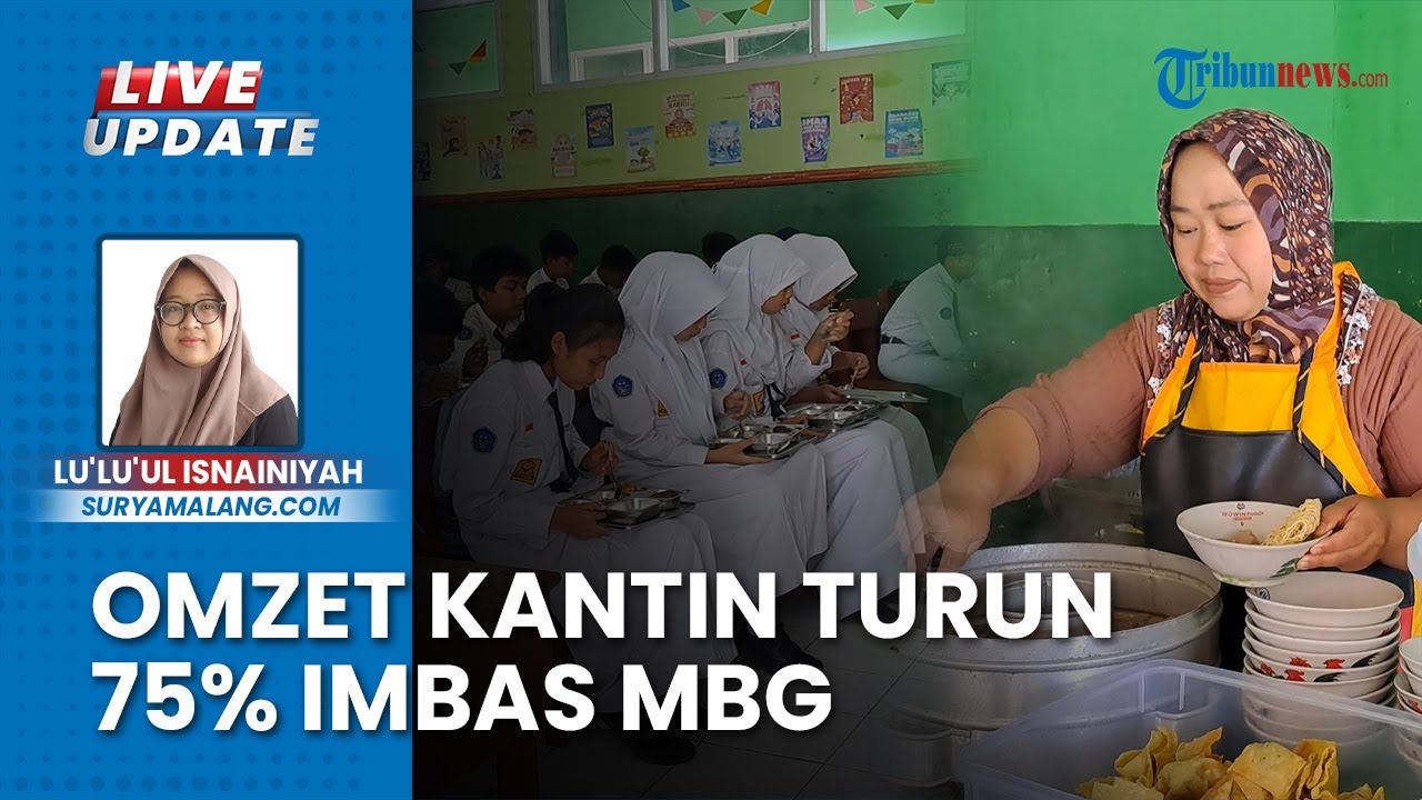 Kantin Sekolah Malah Sepi seusai Program Makan Bergizi Gratis, Pedagang di Malang: Omset Turun 75%