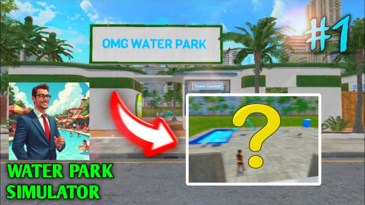 I OPEN WATER PARK IN MAIN HIGHWAY IN CITY | WATER PARK SIMULATOR | #gaming #trending 