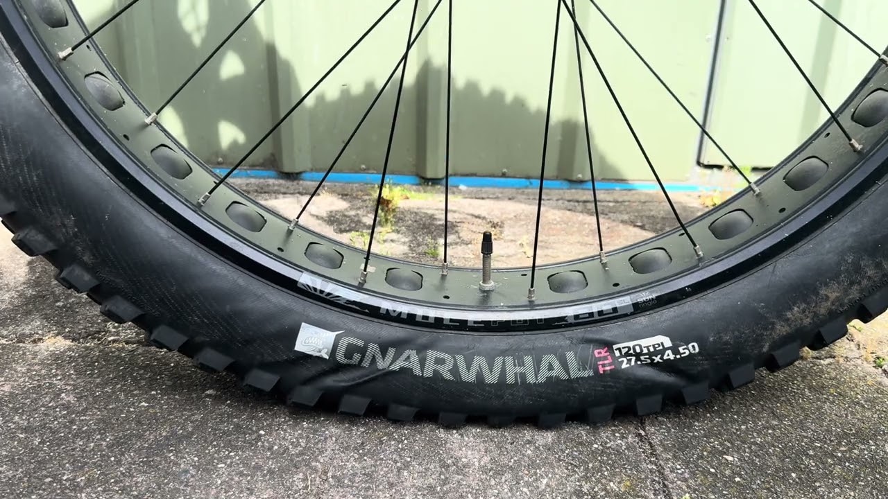 Deflating a front Gnarwhal 27 5 x 4 5 fat bike tire