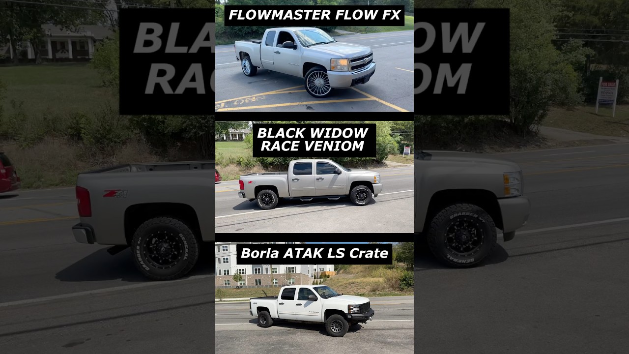 Chevy Silverado 5.3L V8: Flowmaster vs Black Widow vs Borla!