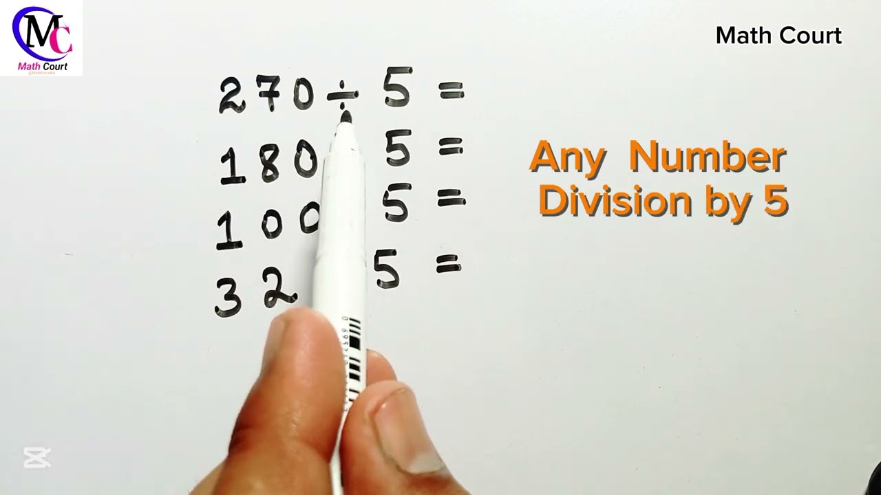 Long Number Division by 5 | Division trick of Math| Math division trick