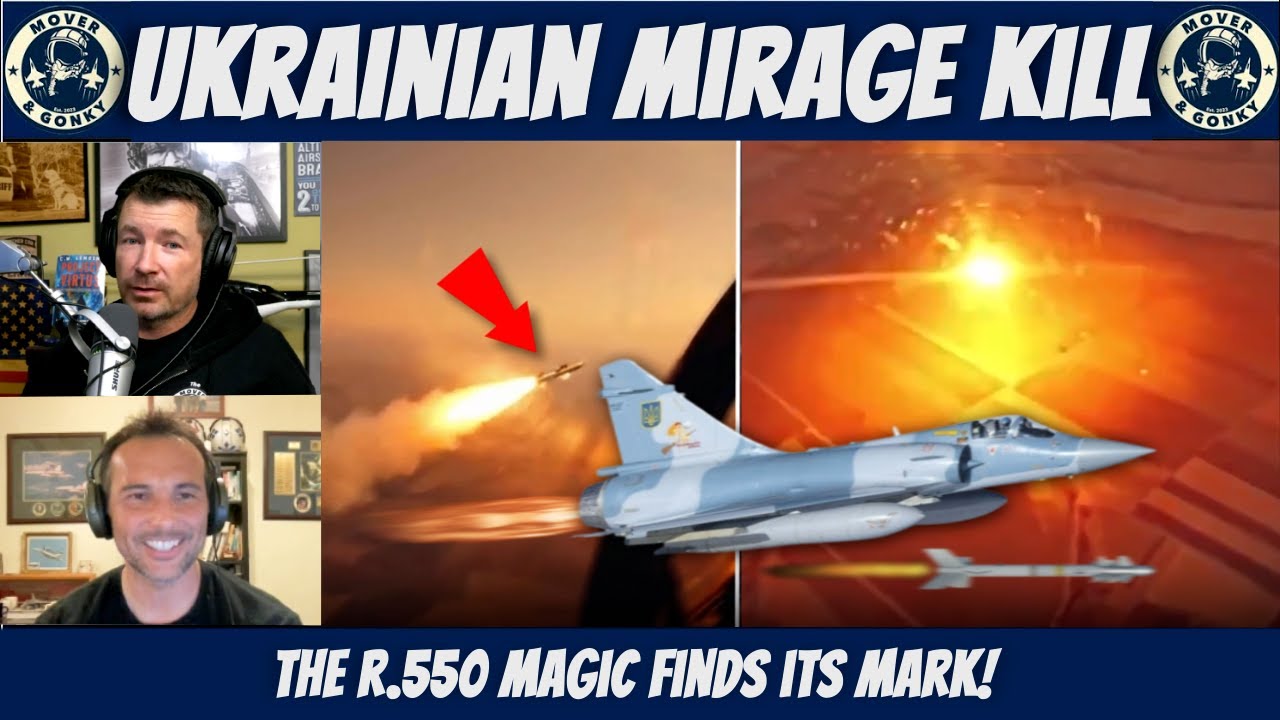 Ukrainian Mirage 2000 Shoots Down Russian Drone — Magic Missile Kill
