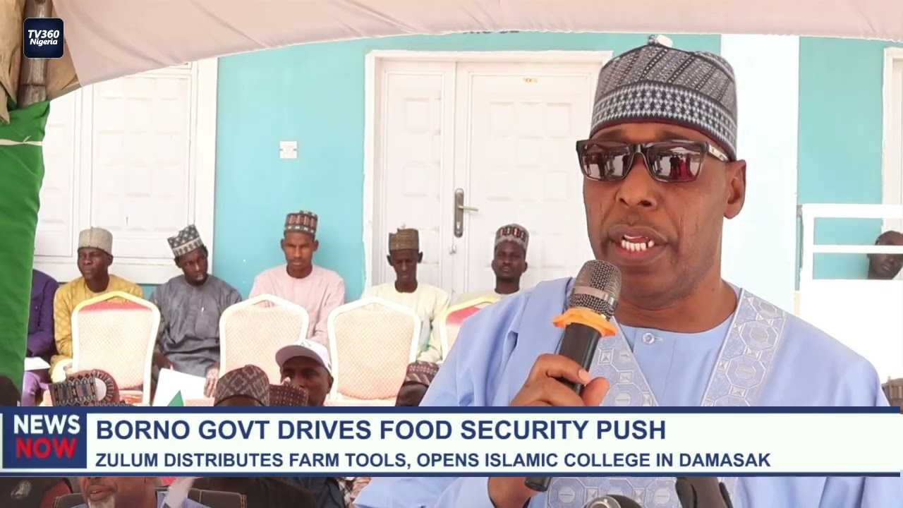 Borno govt drives food security push: Zulum distributes farm tools, opens islamic college in damasak
