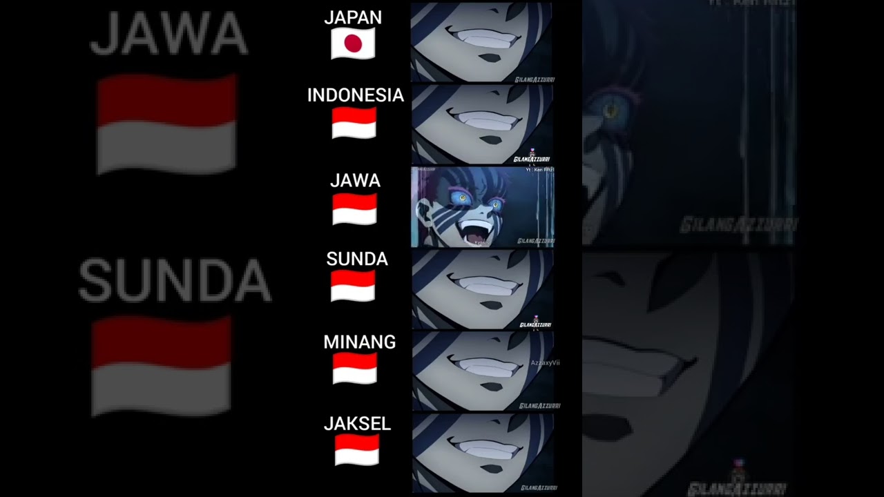 Kimetsu No Yaiba Dub japan Dub indonesia Dub jawa Dub sunda Dub minang Dub jaksel