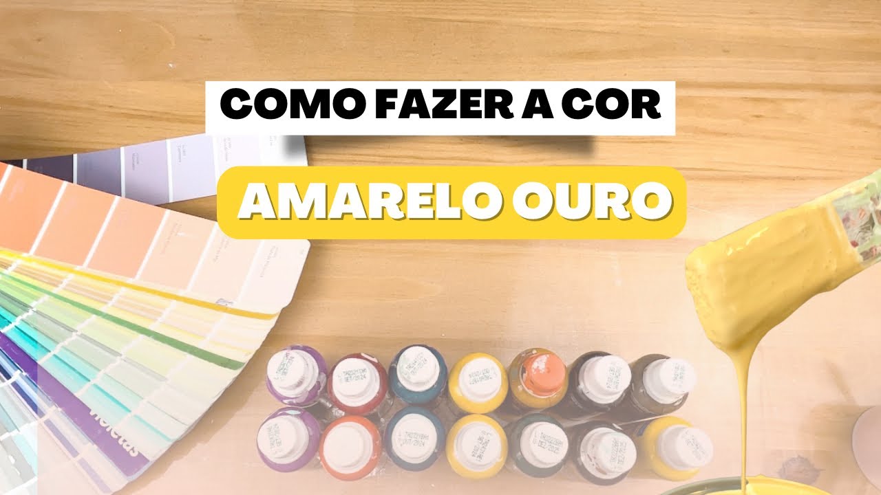 Como FAZER a cor AMARELO OURO