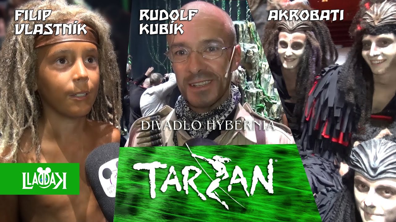 Muzikál TARZAN - Filip Vlastník, Rudolf Kubík a akrobati o svých rolích (Czech) Divadlo Hybernia