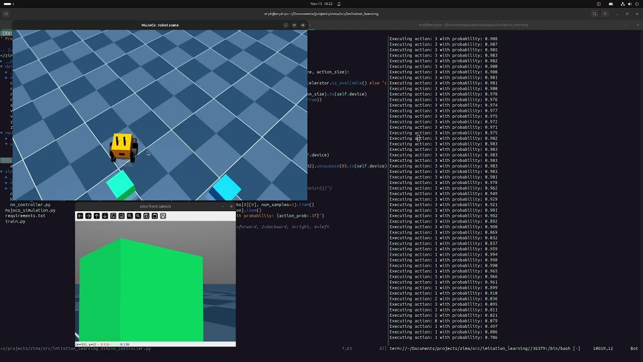 Behaviour Cloning Navigation Demo | Zima