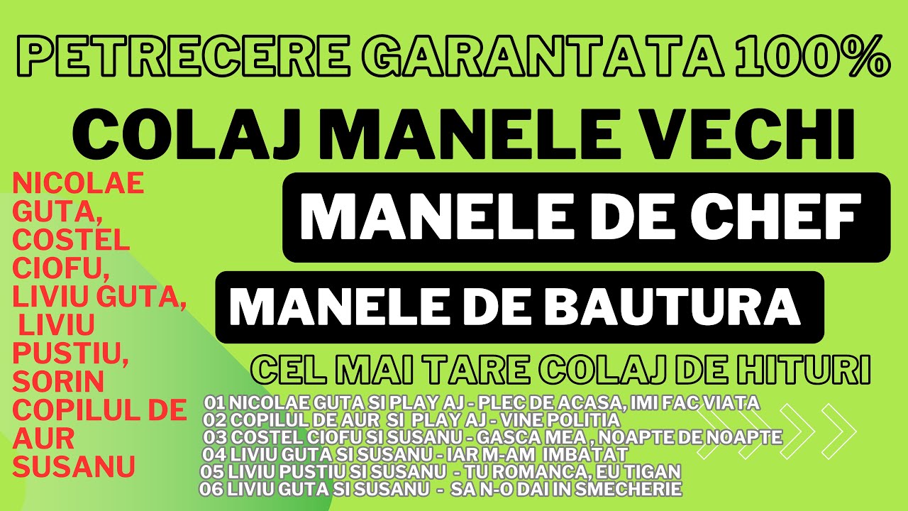 Plec de acasă, îmi fac viata frumoasă - Colaj Super Manele Vechi
