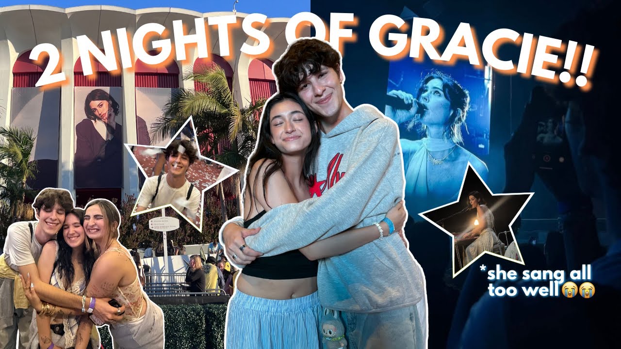 GRACIE ABRAMS CONCERT VLOG!! ✨ 2 nights of screaming & healing