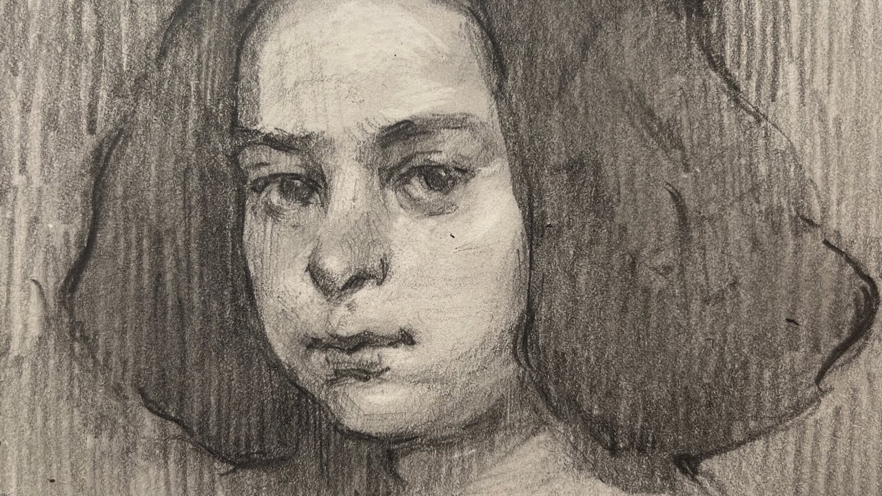 Sketchbook study: Portrait of a Young Girl by Velazquez