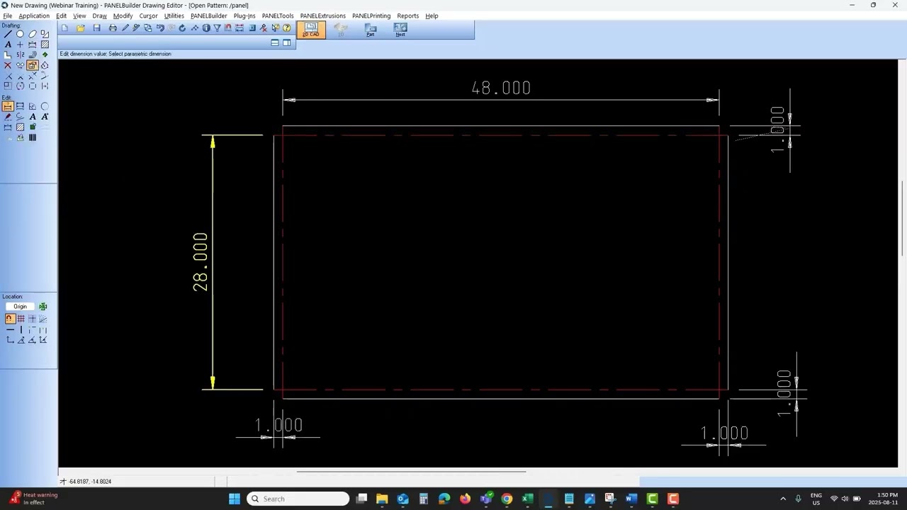 How to Complete a Full Project with New Materials in PANELBuilder