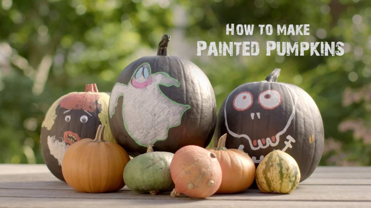 How to Make Painted Pumpkins