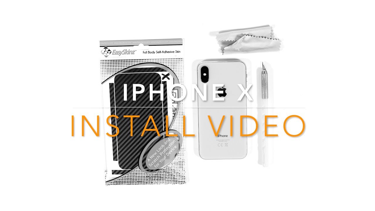EasySkinz iPhone X / XS / XS MAX / XR - INSTALL VIDEO
