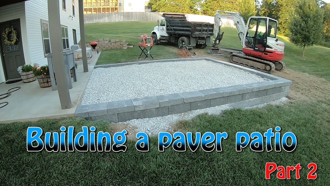 Building A Paver Patio Part 2