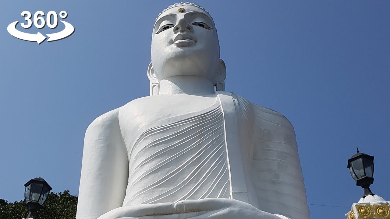 Big Buddha Statue, Kandy, Sri Lanka, VR 360 video