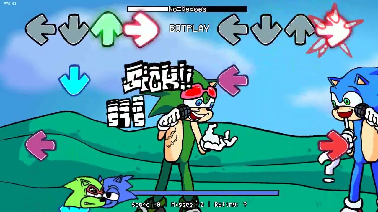 No Heroes But sonic sings