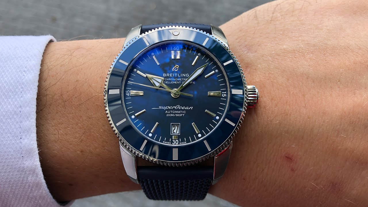 Breitling SuperOcean H&eacute;ritage 46 blue Automatic B20