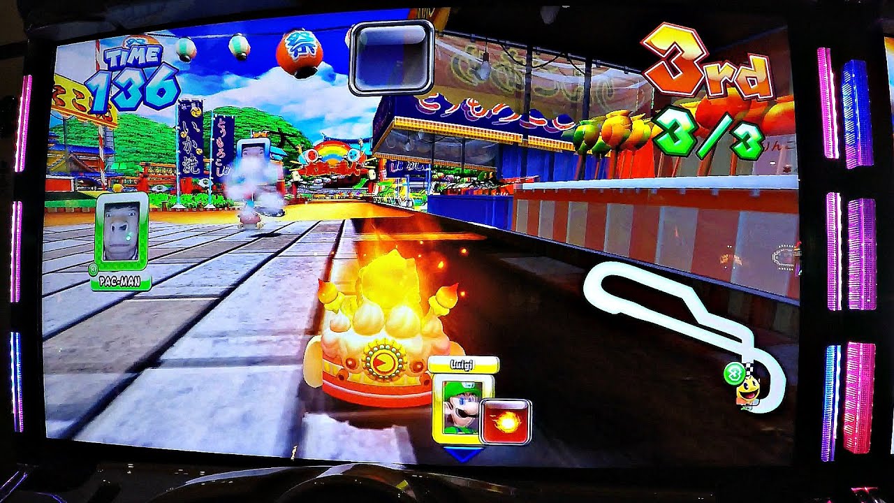 Mario Kart Arcade GP DX Game Kids Race & Team Challenge At Dave & Buster's - 4 Kids Battle It Out!