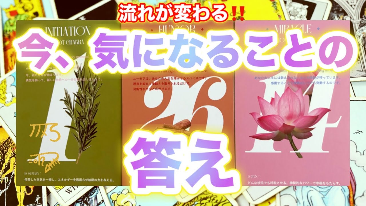 【今は流れが変わる前兆です‼️】今、気になることの答え💫🧞‍♂️💫